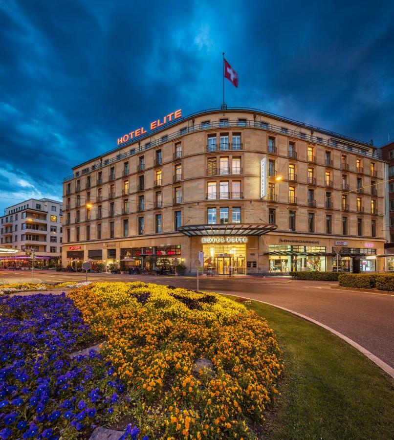 Art Déco Hotel Elite Biel Exterior foto